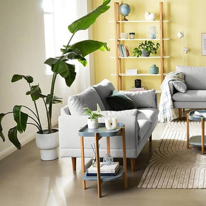 2-Sitzer Sofa Grau Webstoff Saia 162 x 83 x 85cm Modern