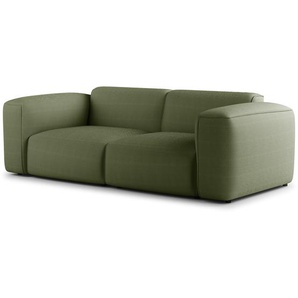 2-Sitzer Sofa Grün Cordstoff Snor 220 x 71 x 102cm Modern