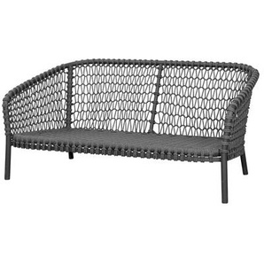 2-Sitzer Sofa Ocean large Cane-line dunkelgrau, Designer Cane-line Design-Team, 73x155x90 cm