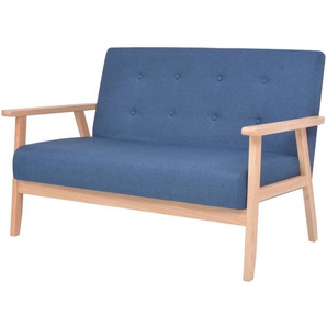 2-Sitzer-Sofa Stoff Blau