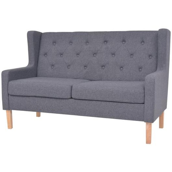 2-Sitzer-Sofa Stoff Grau