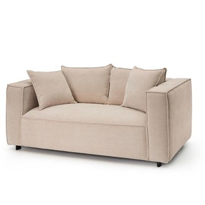 2-Sitzer Sofa Vandel Polster sand gelb, 69x173x104 cm