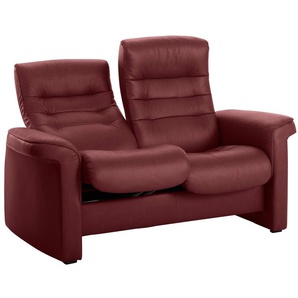 2-Sitzer STRESSLESS Sapphire Sofas Gr. B/H/T: 154 cm x 113 cm x 80 cm, Leder BATICK, High Back-mit Relaxfunktion, rot (bordeau x batick) 2-Sitzer Sofas