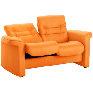 2-Sitzer STRESSLESS Sapphire Sofas Gr. B/H/T: 154 cm x 86 cm x 80 cm, Leder BATICK, Low Back-mit Relaxfunktion, rot (bordeau x batick) 2-Sitzer Sofas