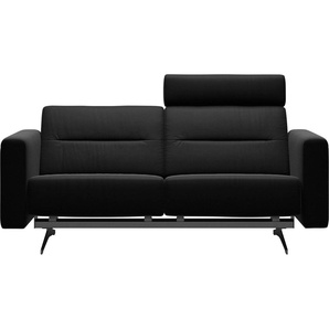 2-Sitzer STRESSLESS Stella Sofas Gr. B/H/T: 185 cm x 78 cm x 93 cm, Leder PALOMA, Armlehnen S2-mit Relaxfunktion, schwarz (black paloma) 2-Sitzer Sofas