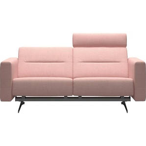 2-Sitzer STRESSLESS Stella Sofas Gr. B/H/T: 185 cm x 78 cm x 93 cm, ROHLEDER Stoff Q2 FARON, Armlehnen S2-mit Relaxfunktion, pink (light q2 faron) 2-Sitzer Sofas