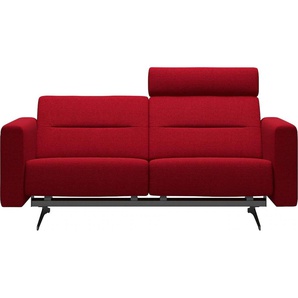 2-Sitzer STRESSLESS Stella Sofas Gr. B/H/T: 185 cm x 78 cm x 93 cm, ROHLEDER Stoff Q2 FARON, Armlehnen S2-mit Relaxfunktion, rot (red q2 faron) 2-Sitzer Sofas