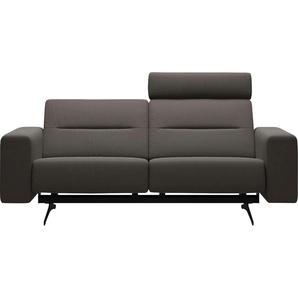 2-Sitzer STRESSLESS Stella Sofas Gr. B/H/T: 197 cm x 78 cm x 93 cm, Leder PALOMA, Armlehnen S1-mit Relaxfunktion, grau (metal grey paloma) 2-Sitzer Sofas