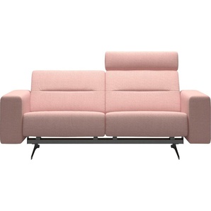 2-Sitzer STRESSLESS Stella Sofas Gr. B/H/T: 197 cm x 78 cm x 93 cm, ROHLEDER Stoff Q2 FARON, Armlehnen S1-mit Relaxfunktion, pink (light q2 faron) 2-Sitzer Sofas