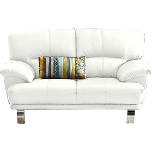 2-Sitzer TRENDMANUFAKTUR Sofas Gr. B/H/T: 162 cm x 87 cm x 89 cm, NaturLEDER, ohne Funktion, weiß (altweiß) 2-Sitzer Sofas