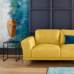2-Sitzer W.SCHILLIG montanaa Sofas Gr. B/H/T: 192 cm x 78 cm x 94 cm, Longlife Xtra-Leder Z69, gelb (lemon z69) 2-Sitzer Sofas