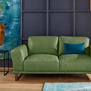 2-Sitzer W.SCHILLIG montanaa Sofas Gr. B/H/T: 192 cm x 78 cm x 94 cm, Longlife Xtra-Leder Z69, grün (green z69) 2-Sitzer Sofas