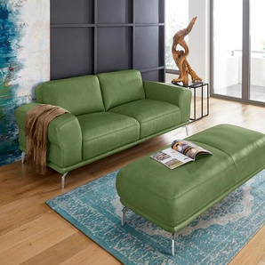 2-Sitzer W.SCHILLIG montanaa Sofas Gr. B/H/T: 192 cm x 78 cm x 94 cm, Longlife Xtra-Leder Z69, grün (green z69) 2-Sitzer Sofas