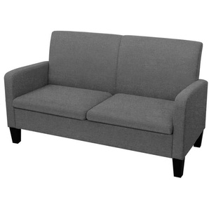 2-Sitzersofa 135 x 65 x76 cm Dunkelgrau