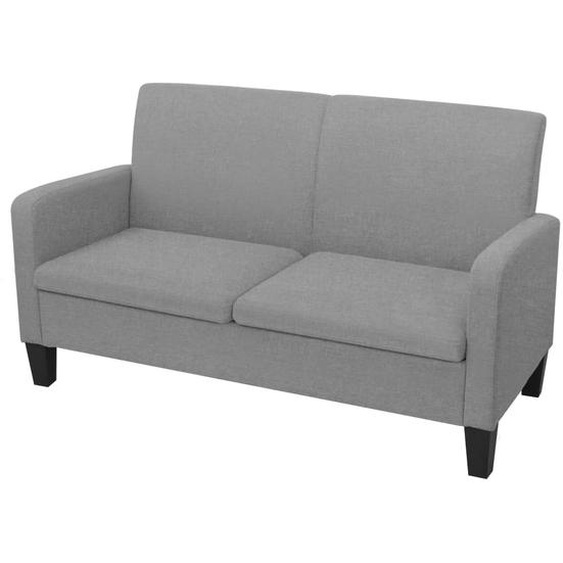 2-Sitzersofa 135 x 65 x76 cm Hellgrau
