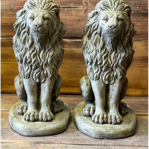 2-tlg. Gartenstatuen-Set Serum
