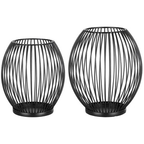 2-tlg. Kerzenständer-Set HI Schwarz