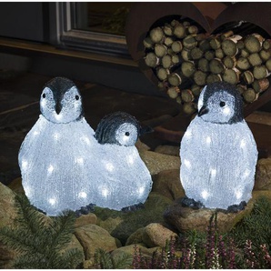 2-tlg. Figuren-Set Pinguinfamilie