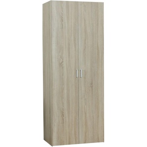 2 türiger Kleiderschrank Schlafzimmer Schrank Drehtürenschrank Eiche Dekor