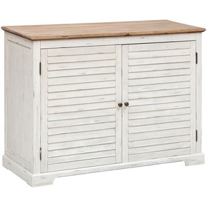 2-türiges Sideboard Olbia Metall   Akazie, 110x45 cm, 2 Türen