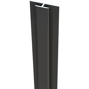 210cm H-Profil Aluminium Profil Verbindungsprofile für 3mm Aluverbundplatte Matt Schwarz