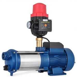 Senderpick - 2200W Gartenpumpe Kreiselpumpe Zentrifugalpumpe mit Druckschalter Edelstahl Leistungsstark 9600 l/h