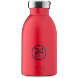 24 Bottles Clima Bottle Chromatic Isolier-Trinkflasche mini - Hot Red - 330 ml