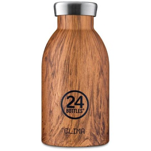 24 Bottles Clima Bottle Wood Collection Isolier-Trinkflasche mini - Sequoia Wood - 330 ml