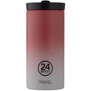 24 Bottles Travel Sport Tumbler Atlas Trinkbecher - red-white - 600 ml