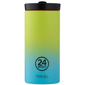 24 Bottles Travel Sport Tumbler Atlas Trinkbecher - yellow-blue - 600 ml