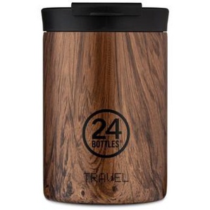24 Bottles Travel Tumbler Wood Isolierbecher mini - Sequoia Wood - 350 ml