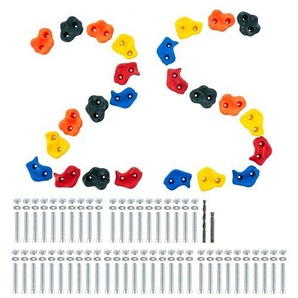 25 Klettergriffe, Kletterfelsen in verschiedenen Größen und Farben für Kinder und Erwachsene, Kletterwandgriffe mit Montagezubehör, Kletterwandgriffe für Spielplätze im Innen- und Außenbereich PYZJTZ25PCS0MHX2AV0