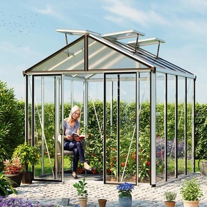 263 x 263 cm Gewächshaus, Standardfarbe Aluminium Natur | ohne Setangebot - (GFPV00698)