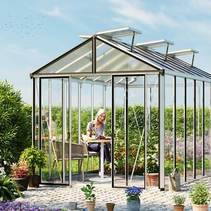263 x 450 cm Gewächshaus, Pulverbeschichtet Anthrazit, RAL 7016 | ohne Setangebot - (GFPV00712)