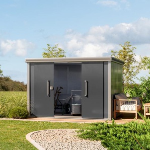 291 x 221 cm Gerätehaus, anthrazit - (GFPV00302)
