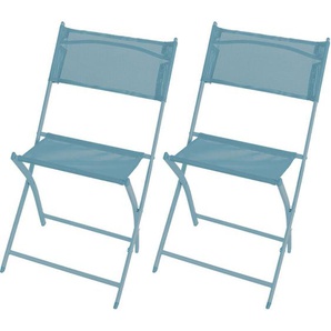2er Klappstuhl Gartenstuhl Campingstuhl Türkis-MGM6000TB-Stuhl-Türkis-2er