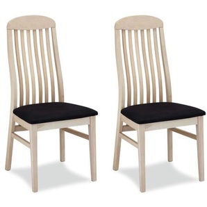 2er Set Esszimmerstühle Heidi Seifen-Finish