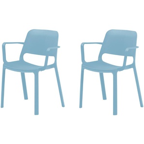2er Set Stapelstuhl  MyNuke ¦ blau ¦ Maße (cm): B: 62 H: 82 T: 54.5