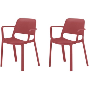 2er Set Stapelstuhl  MyNuke ¦ rot ¦ Maße (cm): B: 62 H: 82 T: 54.5