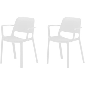 2er Set Stapelstuhl  MyNuke ¦ weiß ¦ Maße (cm): B: 62 H: 82 T: 54.5