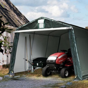 3,3x4,7m Zeltgarage, PE-Plane, dunkelgrün - (7808)