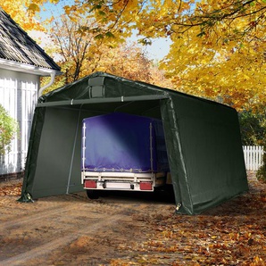 3,3x4,7m Zeltgarage, PE-Plane, dunkelgrün - (8050)