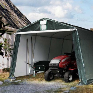 3,3x6,2m Zeltgarage, PE-Plane, dunkelgrün - (7820)