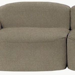 3,5-Sitzer FURNINOVA Bubble Sofas Gr. B/H/T: 337 cm x 80 cm x 104 cm, Velourstoff grob ALICE, beige 3-Sitzer Sofas komfortabel durch Memoryschaum, im skandinavischen Design