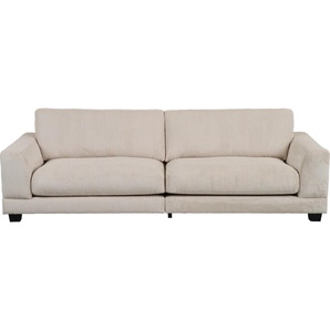 3,5-Sitzer HOME AFFAIRE Parennes Sofas Gr. B/H/T: 254 cm x 78 cm x 99 cm, Cord, beige (cream) 3-Sitzer Sofas