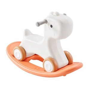 3-in-1 Schaukelpferd für Kleinkinder von 1–3 Jahren, Baby-Schaukelpferd mit abnehmbarem Balance-Board und 4 leichtgängigen Rädern, trägt bis zu 36 kg, HDPE-Material, Rutschauto, 40° schwingend ETYBMHSSLDGNRHG1RV0