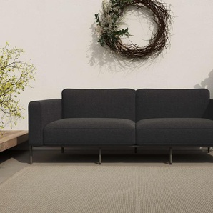 3-Sitzer ANDAS Askild Loungesofa Sofas Gr. B/H/T: 212 cm x 73 cm x 88 cm, Struktur, schwarz (black) Gartensofas Outdoor Gartensofa, wetterfeste Materialien, Breite 212 cm