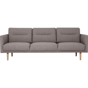 3-Sitzer ANDAS Brande Sofas Gr. B/H/T: 208 cm x 78 cm x 86 cm, Struktur fein, grau (taupe) 3-Sitzer Sofas in skandinavischem Design, verschiedene Farben verfügbar