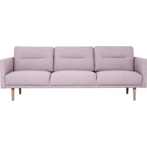 3-Sitzer ANDAS Brande Sofas Gr. B/H/T: 208 cm x 78 cm x 86 cm, Struktur fein, rosa (rose) 3-Sitzer Sofas