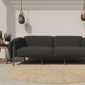 3-Sitzer ANDAS Lumi Loungesofa Sofas Gr. B/H/T: 226 cm x 73 cm x 96 cm, Struktur fein, grau (davy grey) Gartensofas